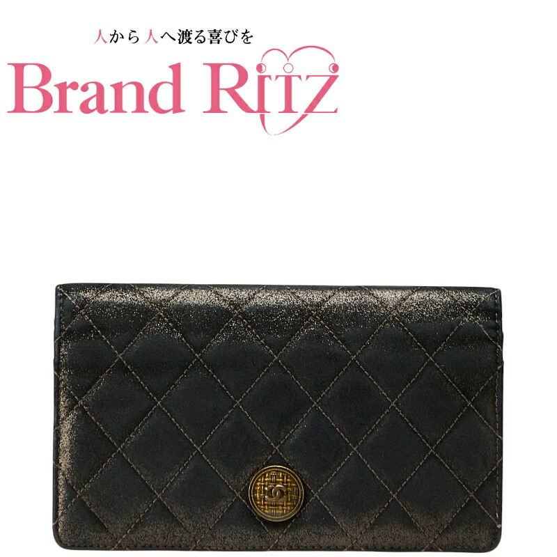 楽天市場】CHANEL シャネル/マトラッセ二つ折り長財布/ラムスキン/109