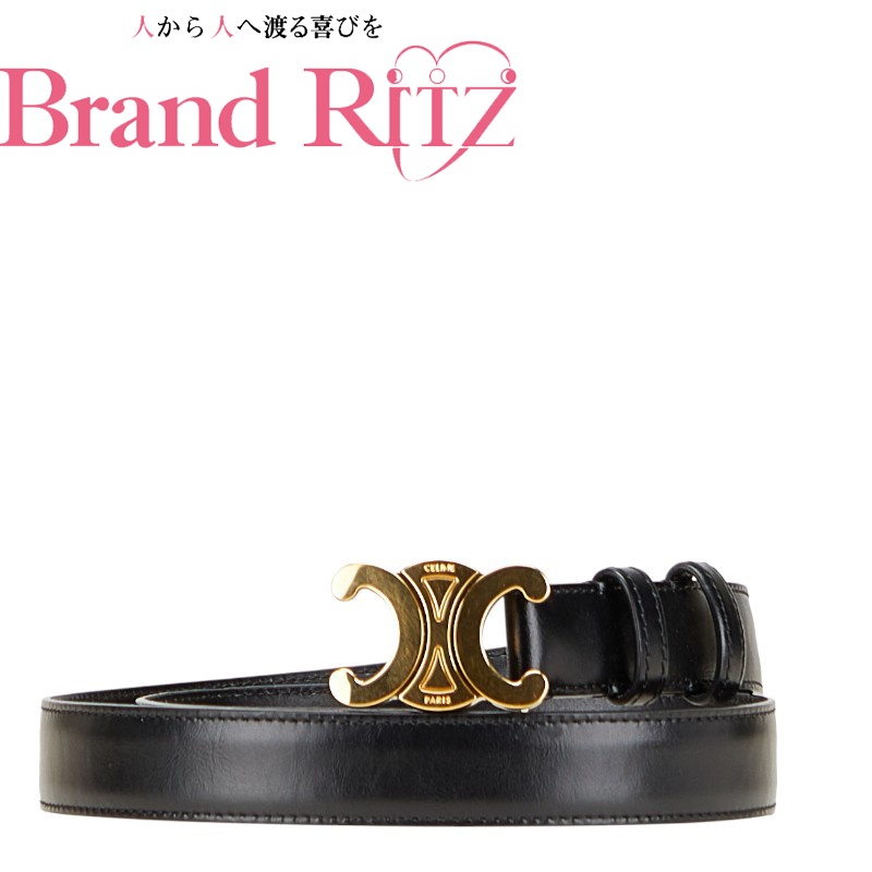 楽天市場】CELINE セリーヌ スモール トリオンフ ベルト 70