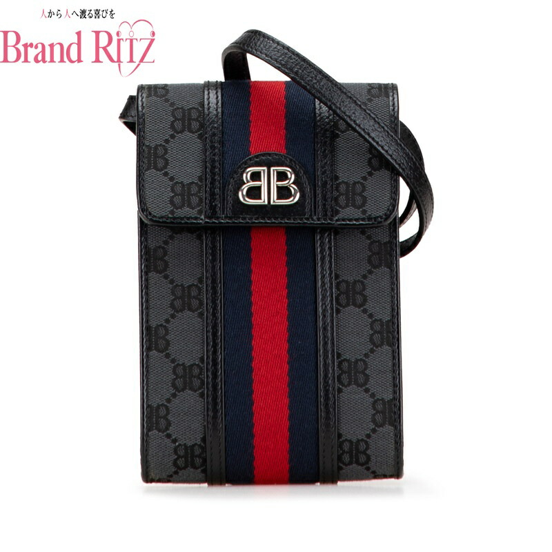 グッチ×バレンシアガ ハッカー ショルダーバッグ 黒 680129 楽天市場】GUCCI グッチ BALENCIAGA バレンシアガ コラボ ザ