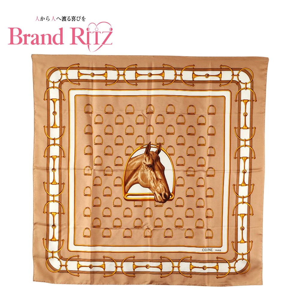 楽天市場】美品 CELINE セリーヌ マカダム レディース スカーフ