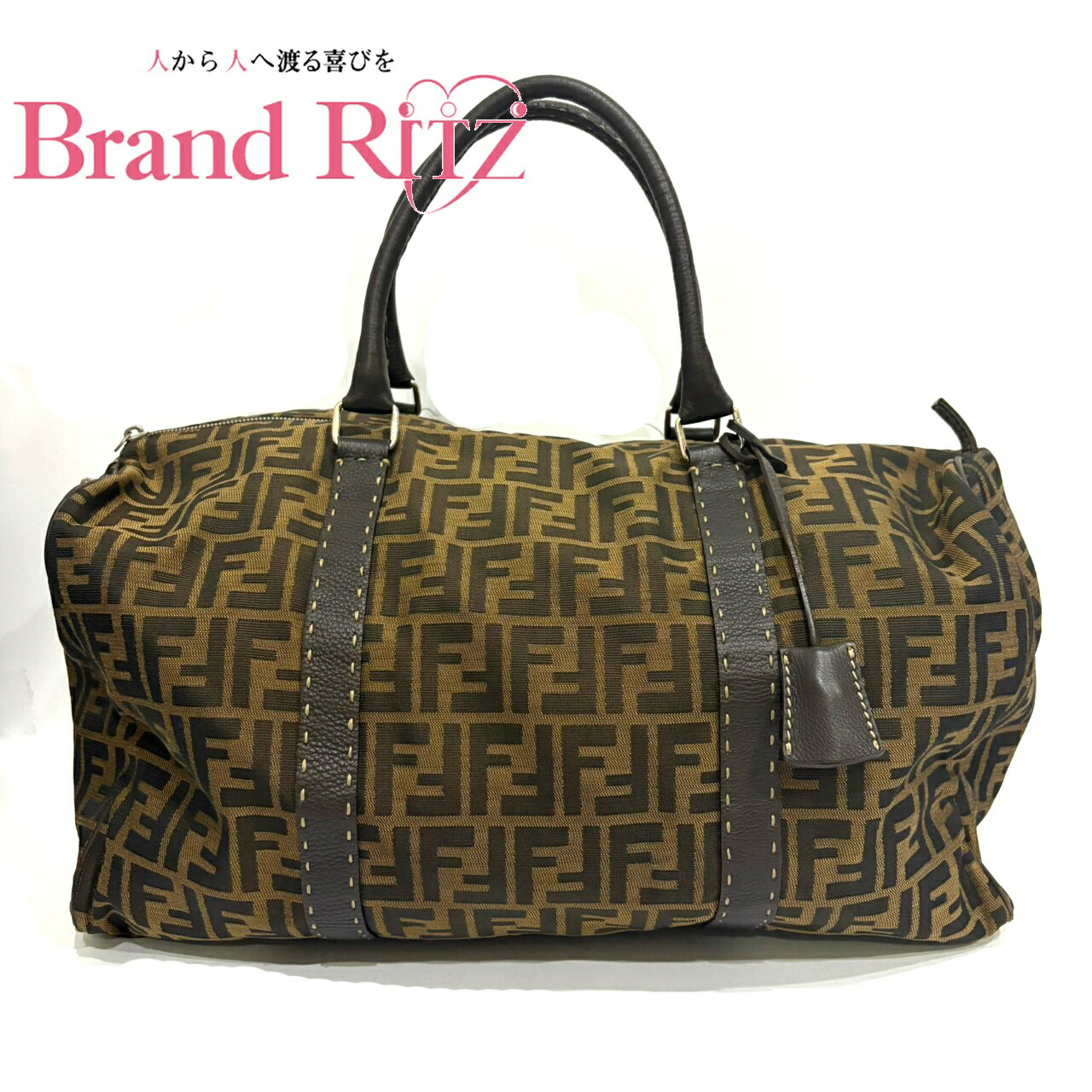 楽天市場】【バッグ】FENDI フェンディ ズッカ柄 ボストンバッグ