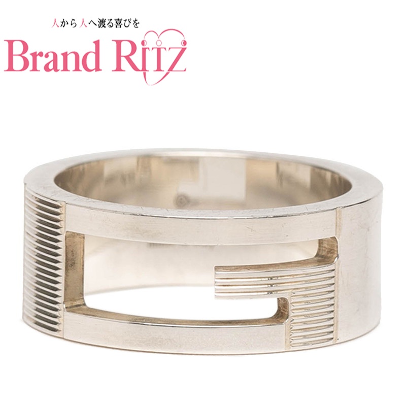 中古 グッチ ブランデッドG リング 指輪 #14 SV925 シルバー レディース GUCCI 【送料無料】【西神店】