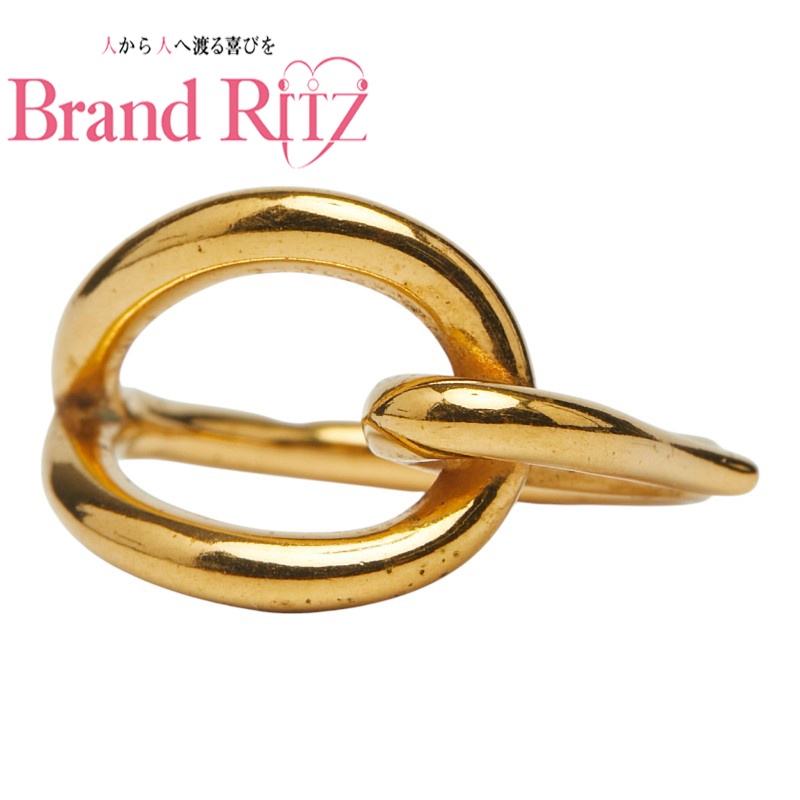 楽天市場】HERMES エルメス リュバン スカーフリング ゴールド 金色 GP