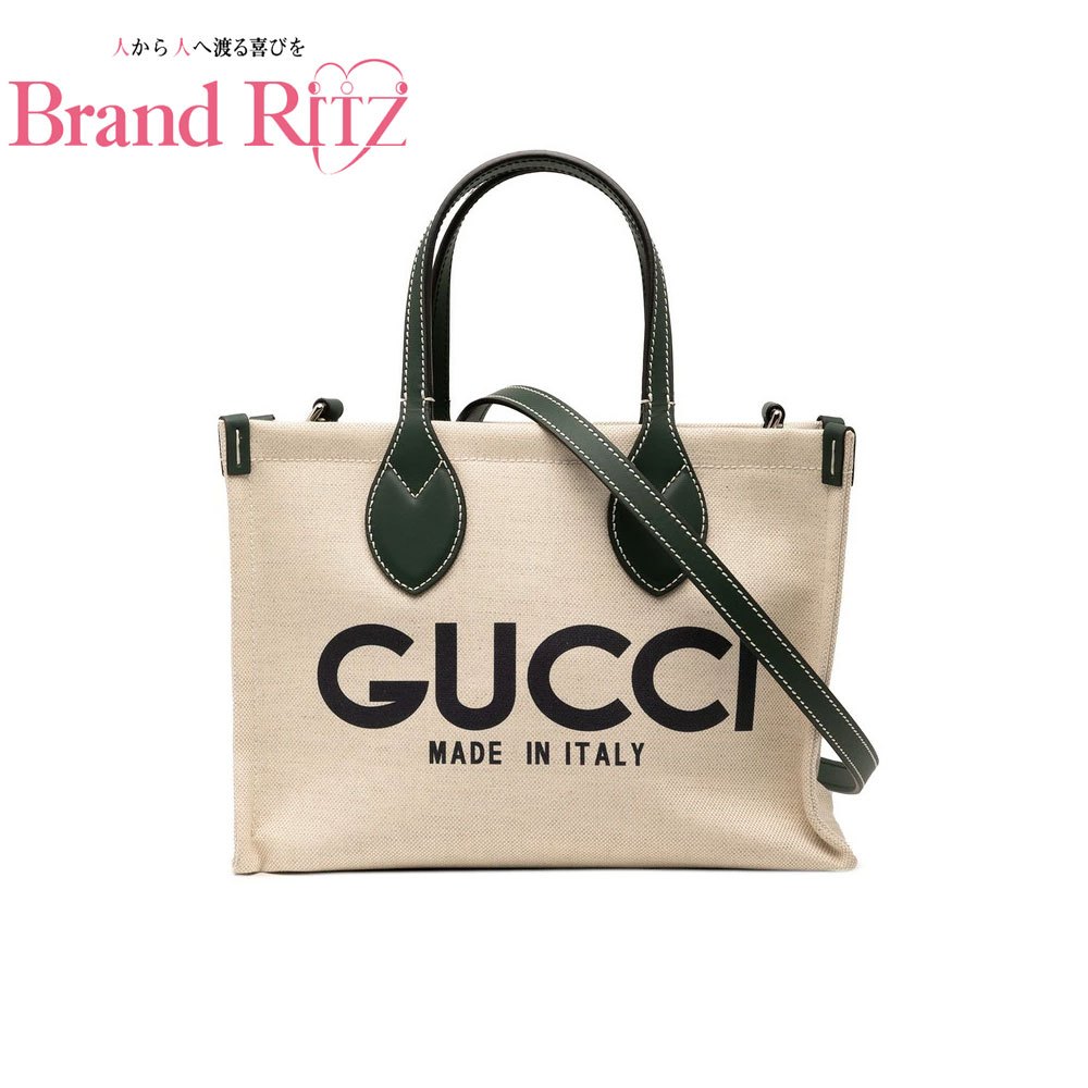 楽天市場】グッチ ミニ トート バッグ GGキャンバス ベージュ ブラウン
