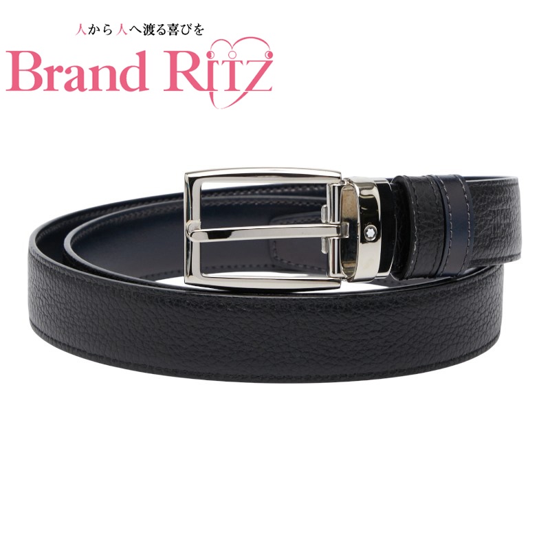 中古 モンブラン 胴締め A序列付ける 黒いこと 米国海軍 なめし革 メンズ MONTBLANC 【貨物輸送無料】【三田店】