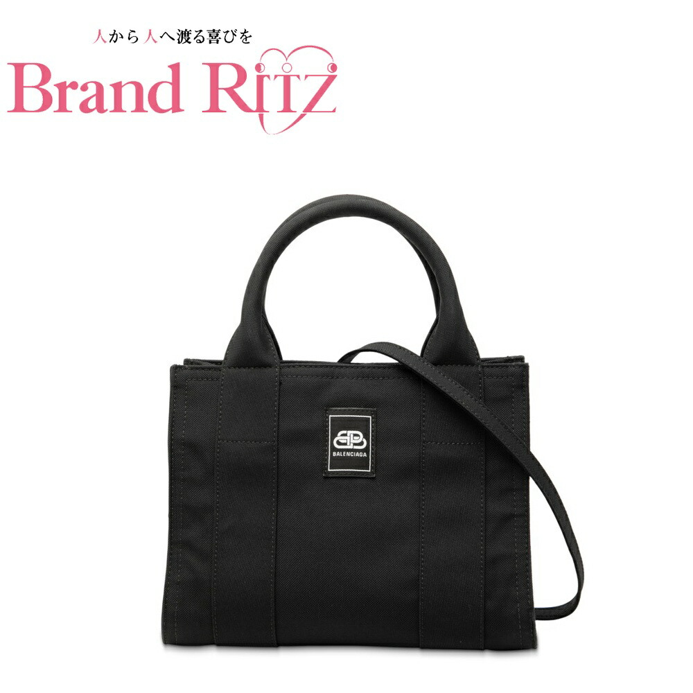 【この上なくお得!!引き換え証あり＆10％OFF】中古 良品 バレンシアガ 取り替えっこXS ハンドバック ショルダーバッグ 2WAY 620882 帆布 AB価値づける 黒いこと レディース BALENCIAGA 【貨物輸送無料】【三田店】