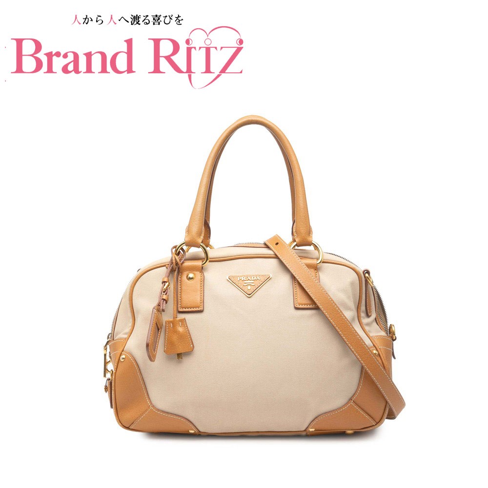 楽天市場】プラダ PRADA ミニ ボストンバッグ パンチング レザー