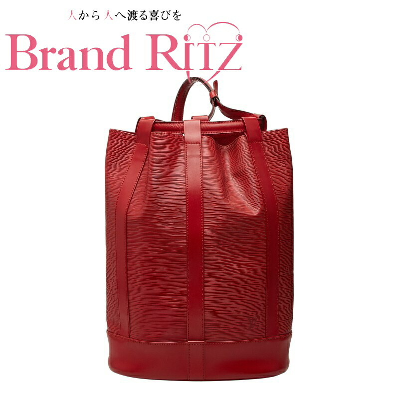 【この上なくお得!!クーポン券あり＆10％OFF】中古 ルイ ヴィトン エピ ランドネPM ショルダーバッグ M52357 カスティリアンレッド なめし革 レディース LOUIS VUITTON 【貨物輸送無料】【名谷店】