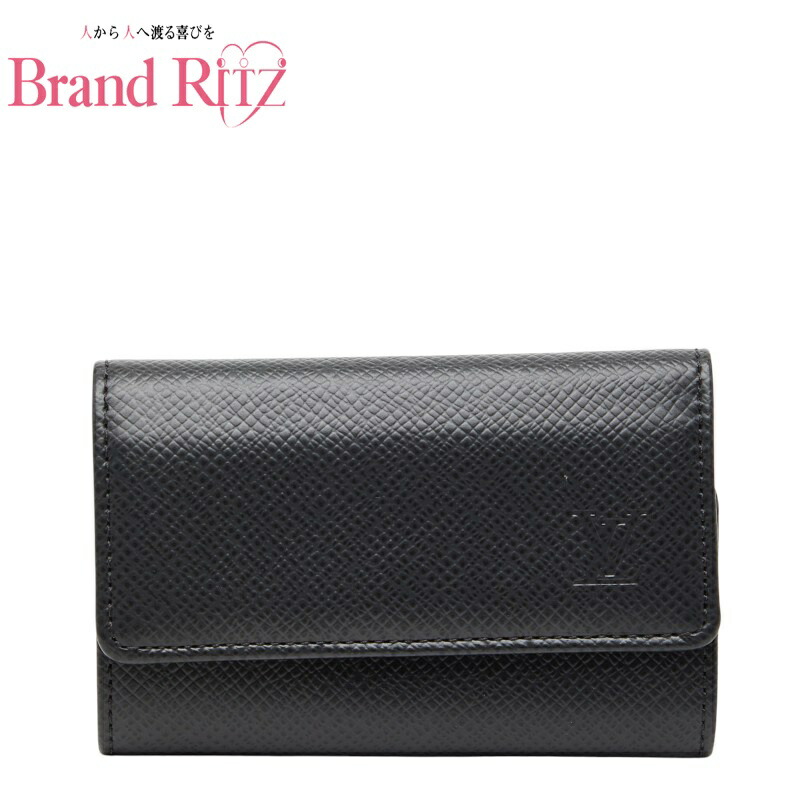 中古 ルイ ヴィトン タイガ ミュルティクレ6 キーケース M30532 アルドワーズ ブラック レザー メンズ LOUIS VUITTON 【送料無料】【西神店】
