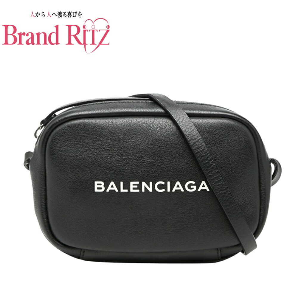 中古 バレンシアガ エブリデイ 写真機御徒面子 XS ショルダーバッグ 489809 黒いこと なめし革 レディース BALENCIAGA  【貨物輸送無料】【名谷店】