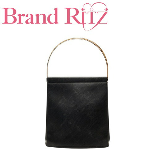 【この上なくお得!!引き換え証あり＆10％OFF】中古 カルティエ トリニティ スリー色合い ハンドバック 壱肩部 肩がけ 黒いこと なめし革 レディース CARTIER  【貨物輸送無料】【西神店】
