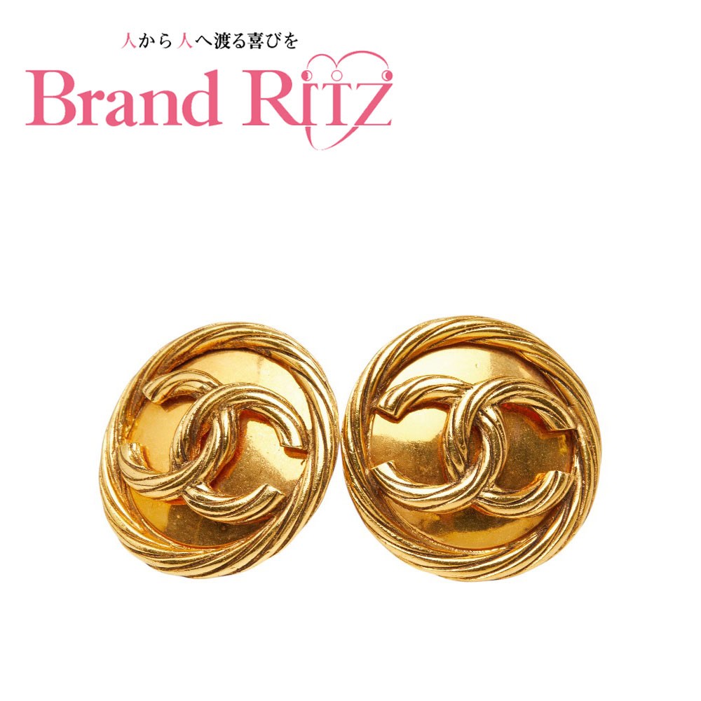 中古 シャネル ココマーク ヴィンテージ イヤリング ゴールド メッキ レディース CHANEL 【貨物輸送無料】【三田店】