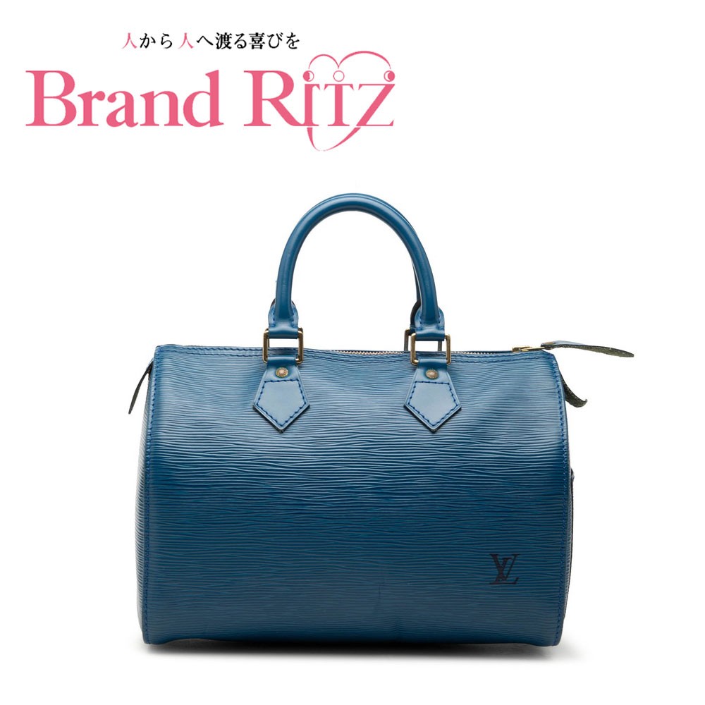 中古 ルイヴィトン エピ スピーディ25 ハンドバック ミニボストンバッグ M43015 トレドブルー なめし革 レディース LOUIS VUITTON 【貨物輸送無料】【三田店】