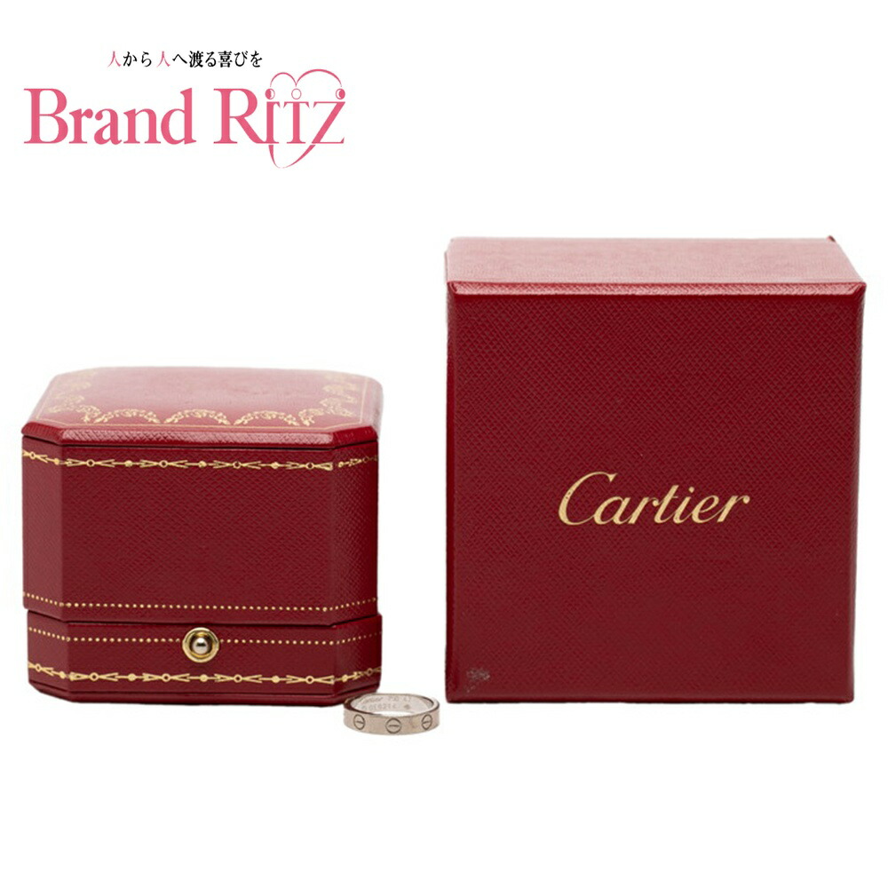 中古 カルティエ リング 指輪 #47 7号 K18WG ホワイトゴールド 750 レディース CARTIER 【送料無料】【名谷店】｜ブランド　リッツ