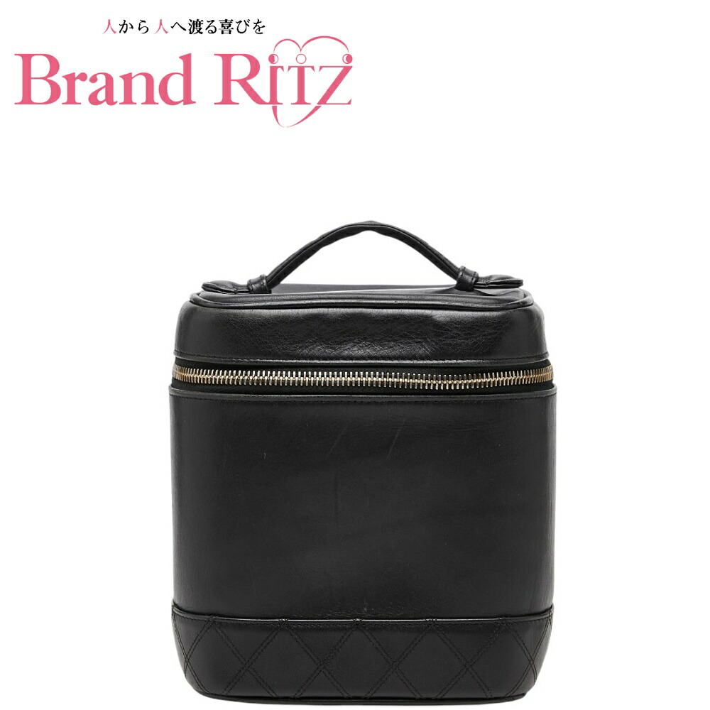 中古 シャネル ビコローレ バニティバッグ ハンドバッグ ブラック ラムスキン レディース CHANEL 【送料無料】【西神店】｜ブランド　リッツ