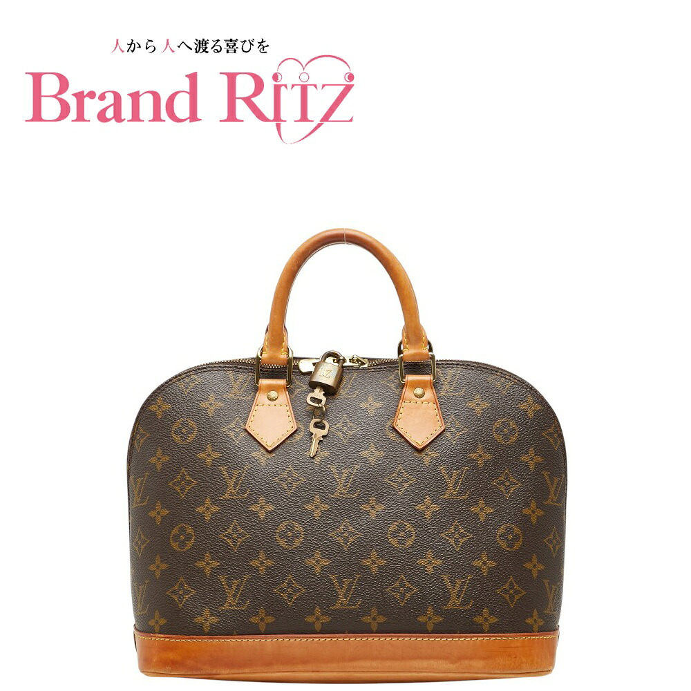 中古 ルイヴィトン モノグラム アルマPM ハンドバッグ M51130 ブラウン PVC レザー レディース LOUIS VUITTON 【送料無料】【西神店】｜ブランド　リッツ