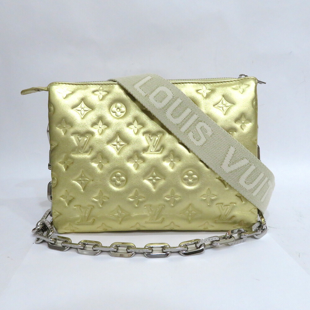 【この上なくお得!!クーポン券あり＆10％OFF】中古 美品 ルイヴィトン 御徒面子 クッサンPM 3WAY はりつけ台上半身 チェーン店 A序列付ける M59278 子ヒツジなめし革 ゴールド LOUISVUITTON 【貨物輸送無料】【西神店】