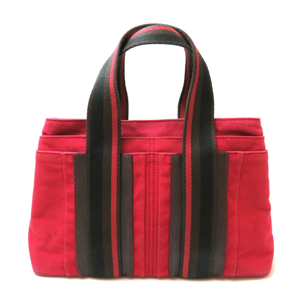 え美品　エルメス　トロカホリゾンタル　ハンドバッグ　フールトゥ　PM　キャンバス HERMES エルメス トロカホリゾンタルPM ブラック レディース