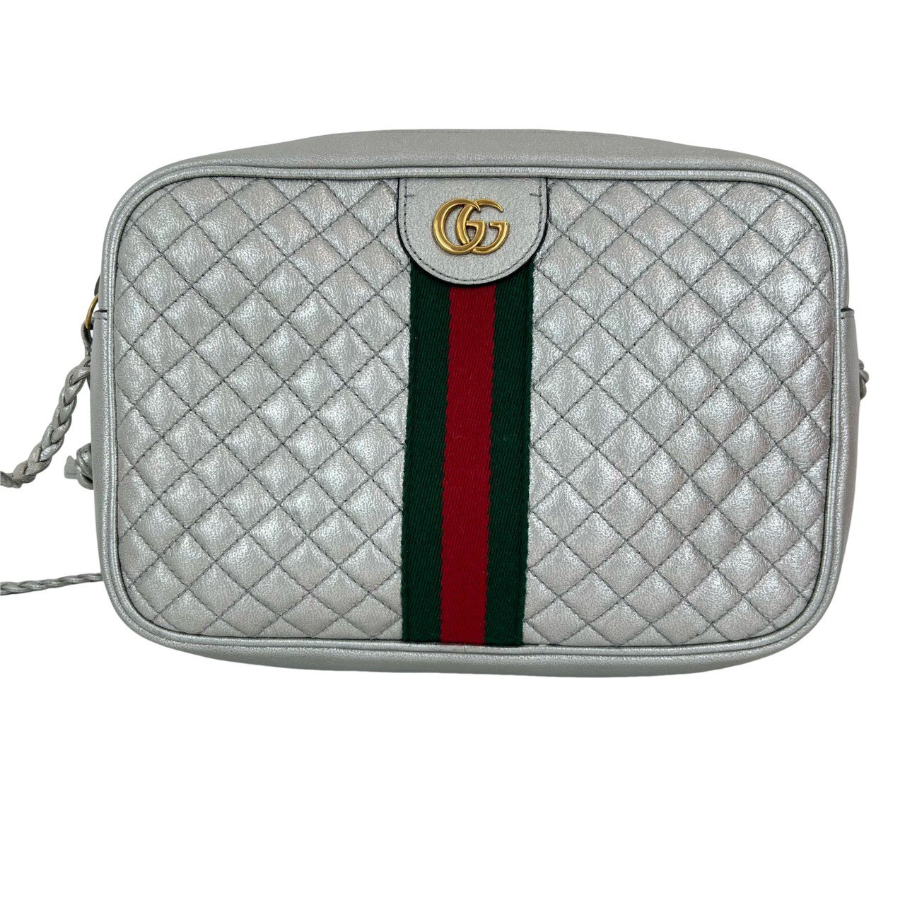 新品 GUCCI グッチ シルバー GGマーモント キルティング 541051 新品 GUCCI グッチ シルバー GGマーモント キルティング 541051