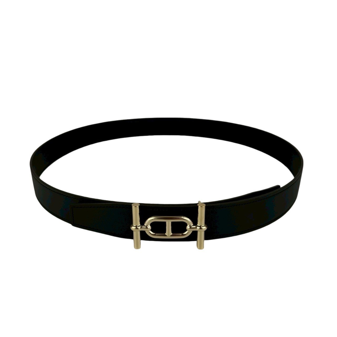 希少　HERMES エルメス シェーヌダンクル ベルト　70サイズ ユニセックス HERMES エルメス ベルト シェーヌダンクル ＃70 ボックスカーフ