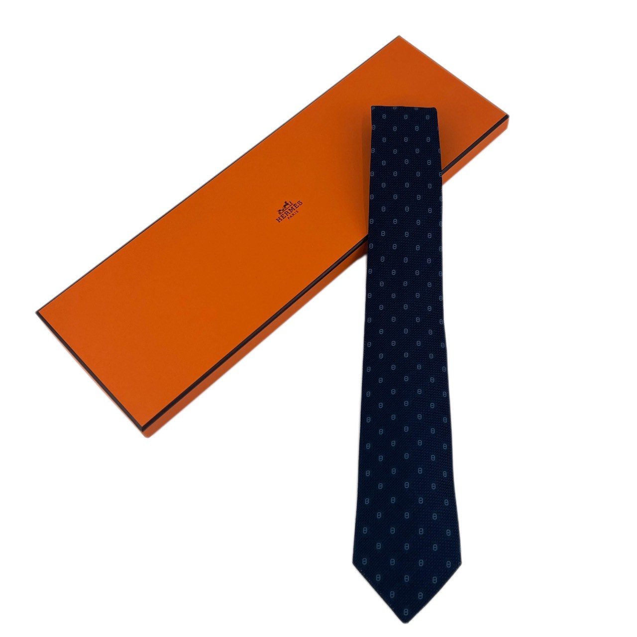 楽天市場】【新品】エルメス HERMES ネクタイ 7 cm グレナディン織り