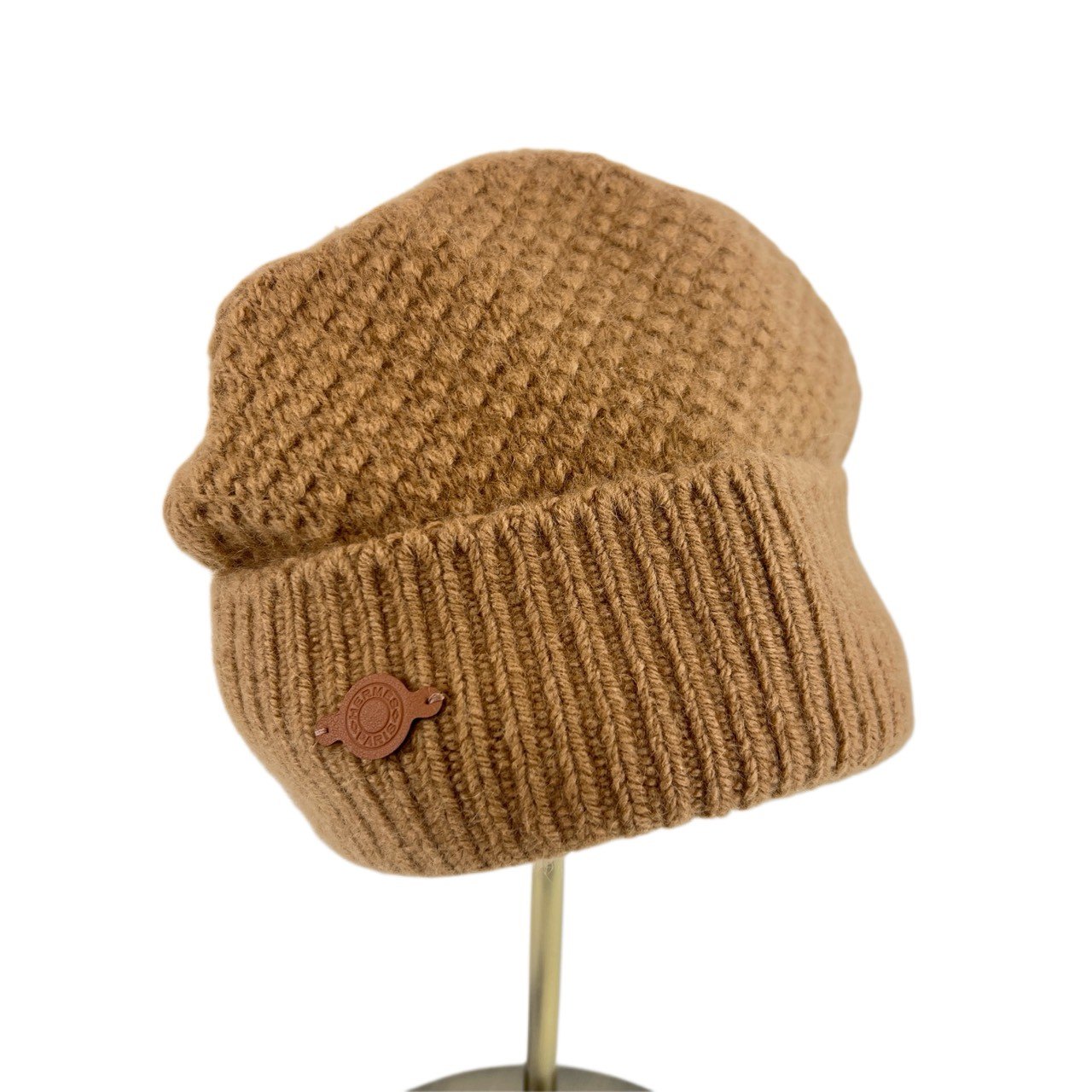 楽天市場】美品 エルメス 帽子 ニット帽 ニットキャップ ブラウン