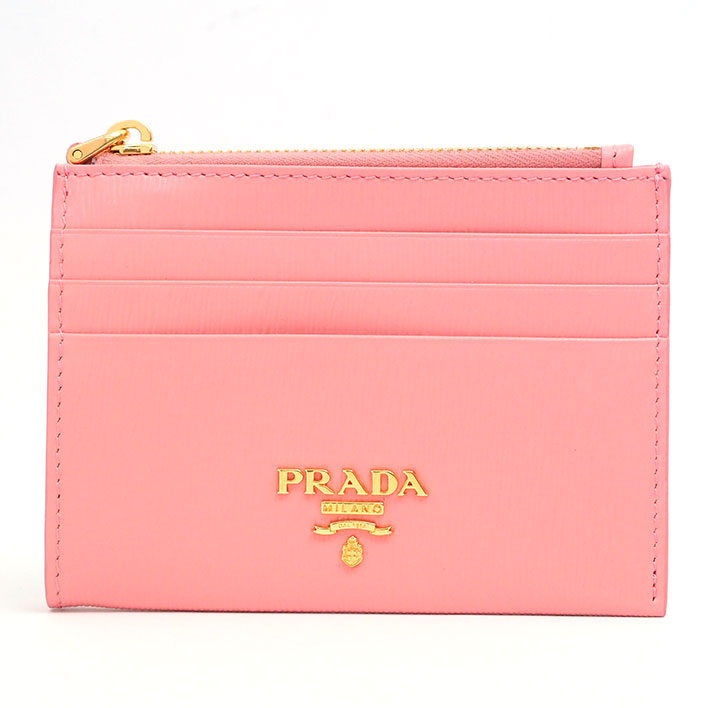 極美品】箱付き PRADA レザー カーフ ヴィッテロ シルバー金具 ロゴ 黒