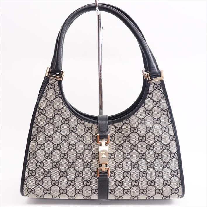 Gucci Jackie Gg Canvas 01719 2123 X Leather Lady S Handbag Gucci Jackie Gg Canvas 01719 2123 X Leather Lady S Handbag