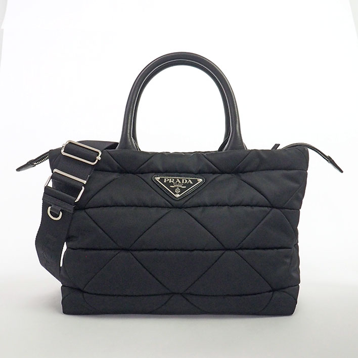 【返品OK】【美品】プラダ スモール パテッド Re-Nylon Re-Nylon レディース 【ショルダーバッグ】
