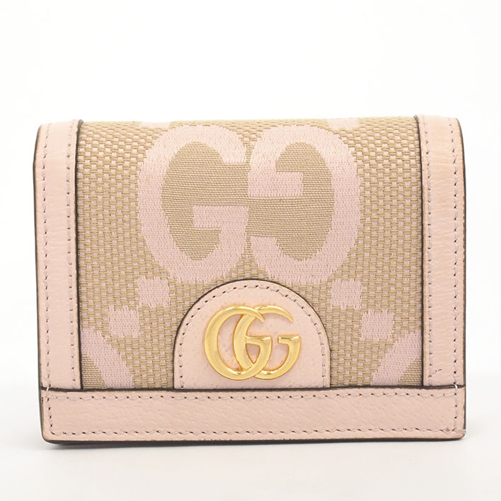 【返品OK】【美品】グッチ GGロゴ ゴールド金具 コンパクトウォレット GGジャンボ レディース 【二つ折り財布(小銭入れあり)】|ブランドショット東京
