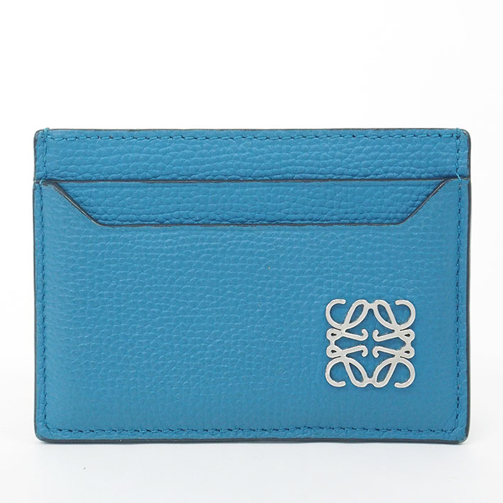 【美品】LOEWE アナグラムビジネスカードホルダー アナグラム ビジネスカードホルダー（ペブルグレインカーフ） ベージュ