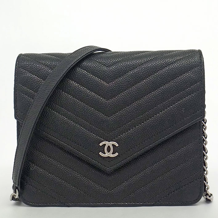 楽天市場】【返品OK】【美品】シャネル 巾着 ワンショルダー CC