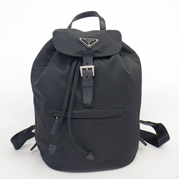 【返品OK】【美品】プラダ トライアングルロゴ 1BZ032 レディース 【バックパック・リュック】