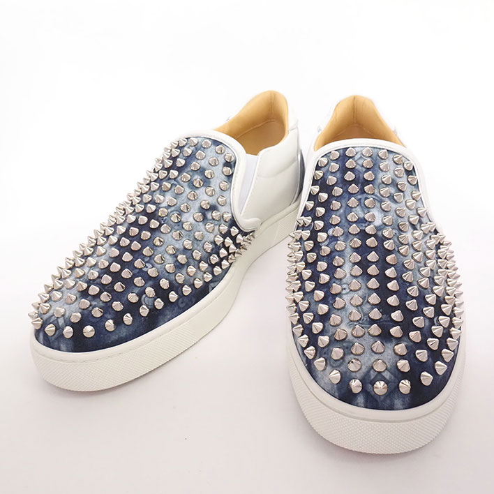 【返品OK】【新品同様】クリスチャン・ルブタン SAILOR BOAT ORLATO SPIKES FLAT スパイク スタッズ スニーカー ｜ブランドショット東京