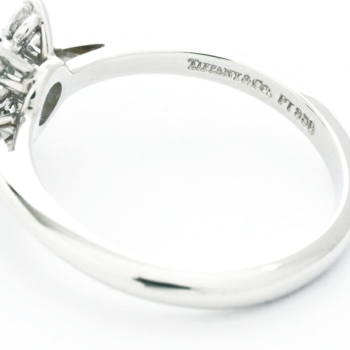 史上一番安い 指輪 ダイヤモンドリング プラチナ950 ヴィトン バッグ 8号 ティファニー Gooda掲載 ティファニー Tiffany Co ブランドショット東京送料無料 中古 中古 フラワーモチーフ 新品仕上げ済み