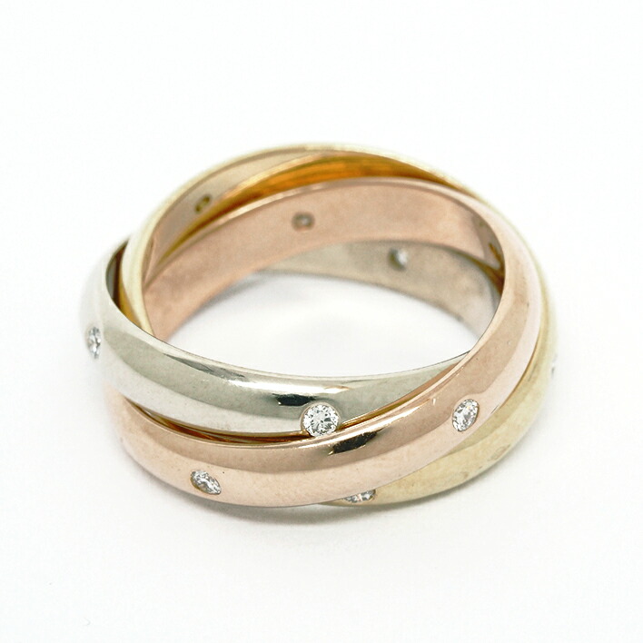 cartier trinity ring white gold