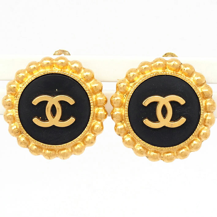 CHANEL シャネル オーバル イヤリング ココマーク 王冠 26