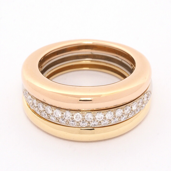 新品仕上げ済み カルティエ トリニティ パヴェダイヤモンド リング K18wg K18yg K18pg 52 指輪 Onpointchiro Com