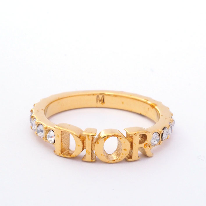楽天市場】【送料無料】 クリスチャン ディオール リング ゴールド 10