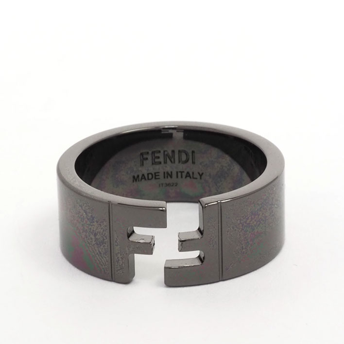 【返品OK】【美品】フェンディ FF ANELLO ブロンズメタル 【指輪】 9,344円