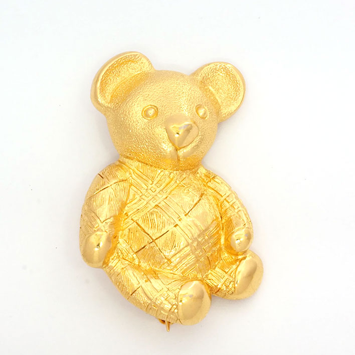 楽天市場】【中古】 超美品 バーバリー BURBERRY ピン ブローチ クマ