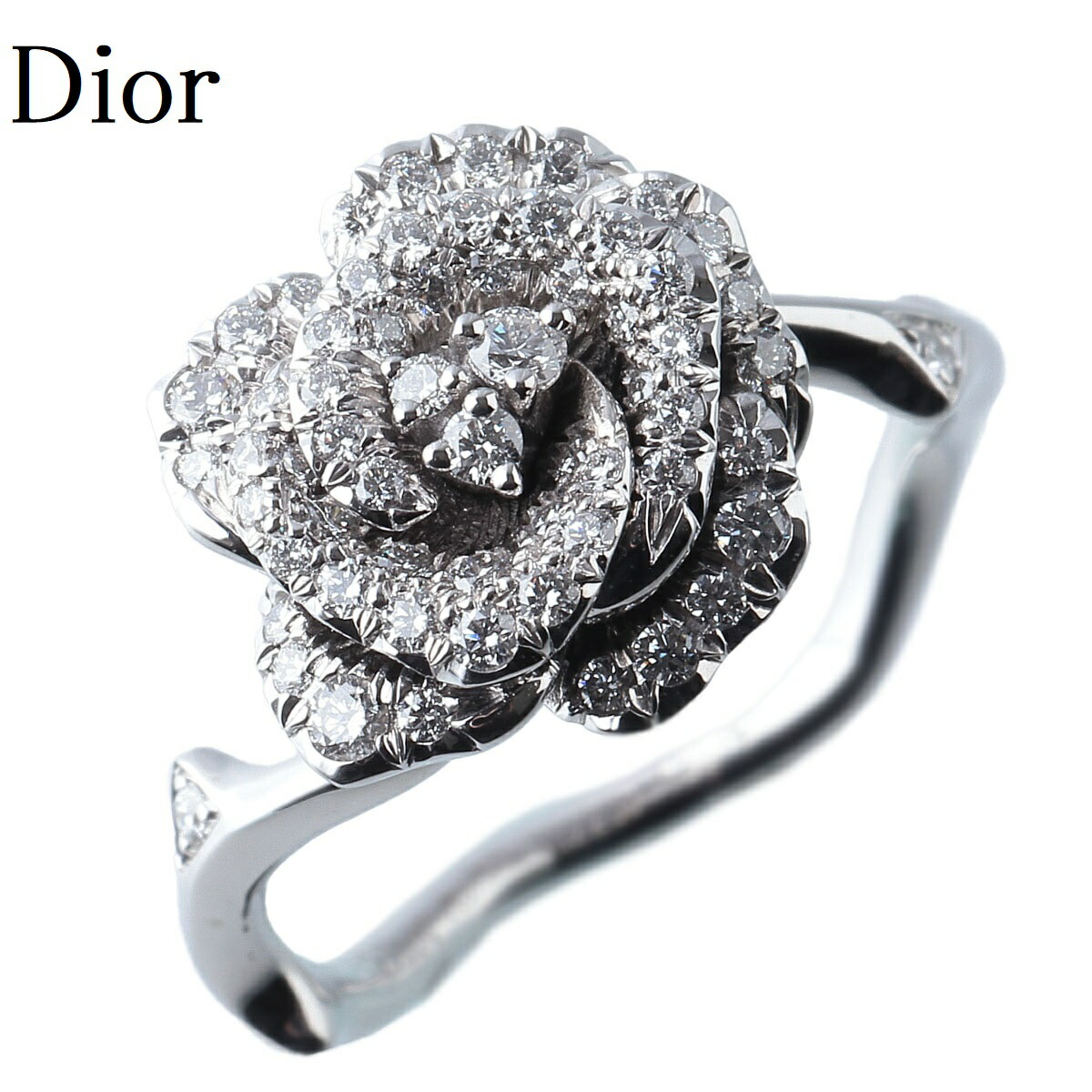 【アンティーク仕上げ☆】Dior CD Diamond リング 