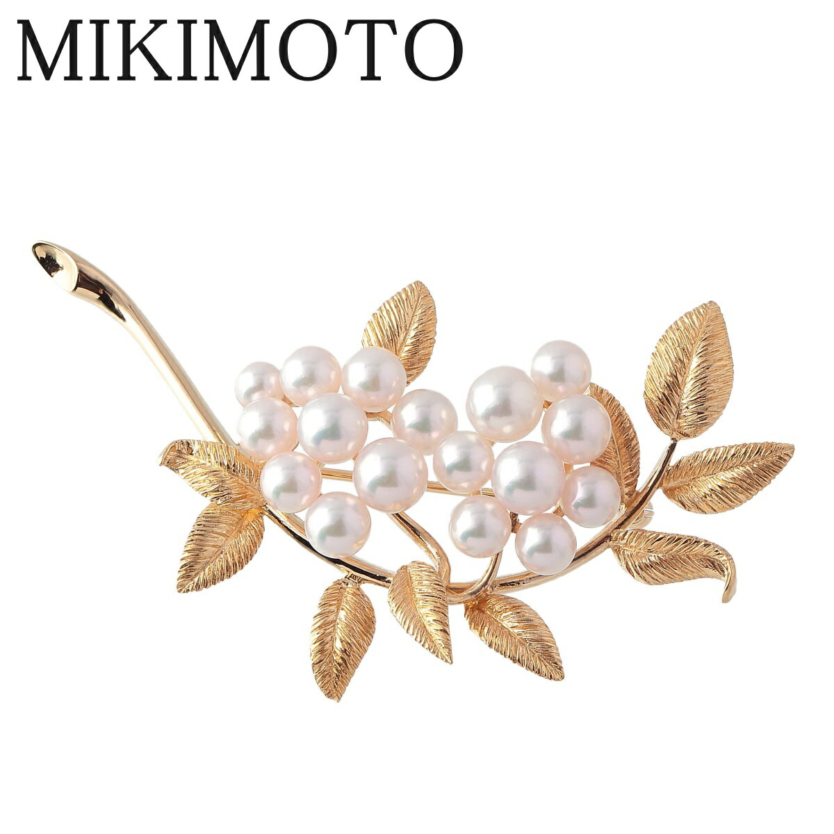 MIKIMOTO ミキモト パールブローチコサージュリーフ