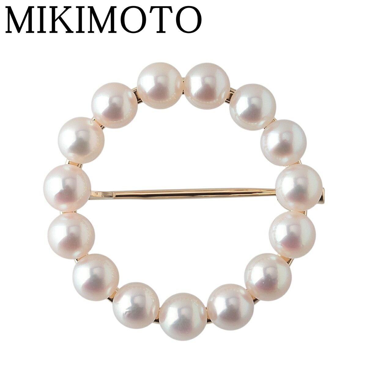 楽天市場】MIKIMOTO / ミキモト パールブローチ K18YG 5.8~6.0mm