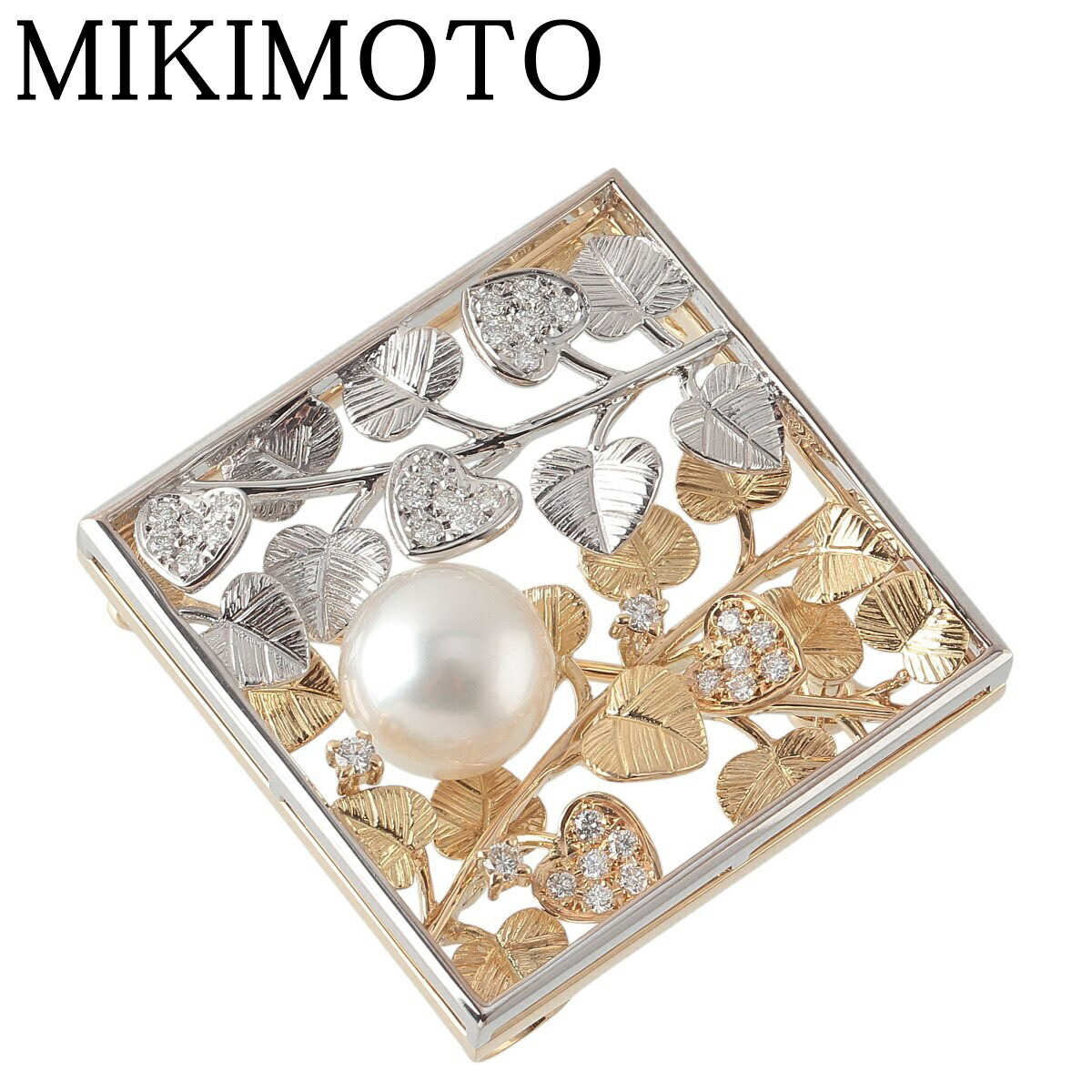 15405/ミキモト ブローチ パール  ダイヤ　K18 重量7.2g 1021101210012.jpg