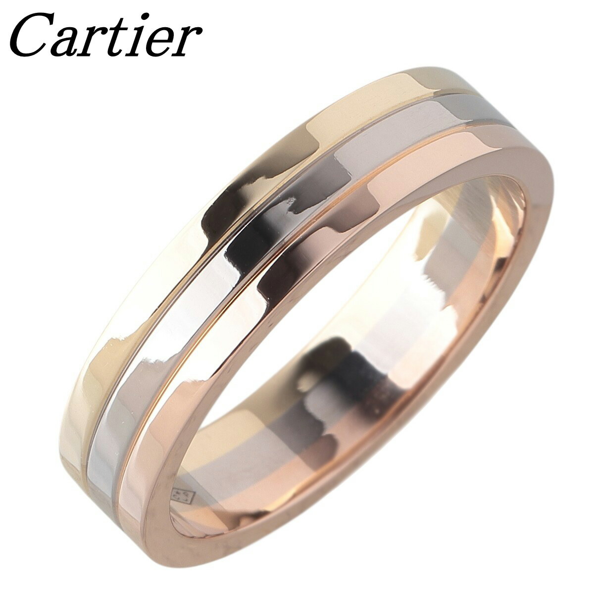 カルティエ ヴァンドームCartier K18ゴールド スリーカラーリング 55 Cartier - カルティエ リング ルイカルティエヴァンドーム
