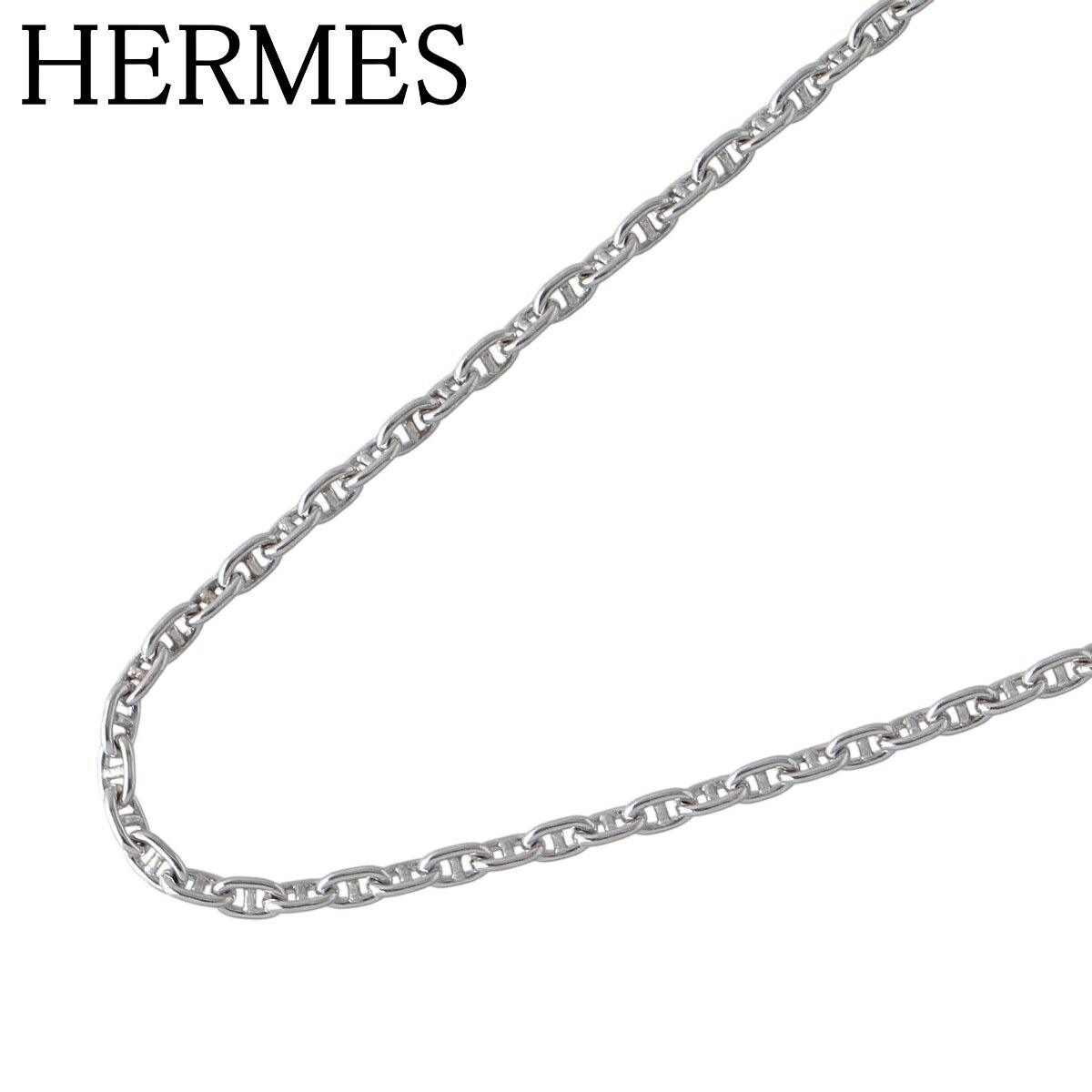 HERMES シェーヌダンクル TTPM 50センチ　ネックレス HERMES - hermes シェーヌダンクル ネックレス 50cm 希少