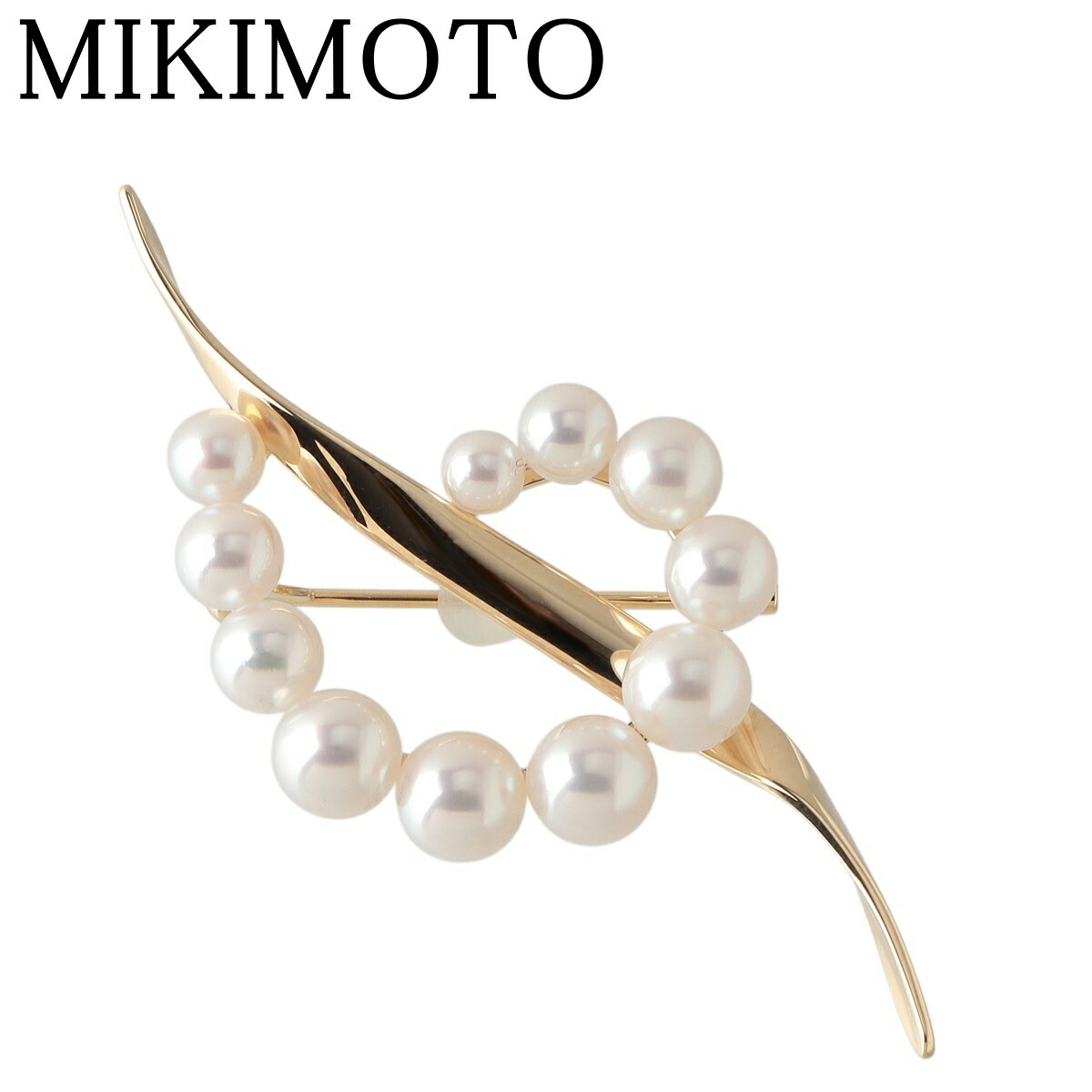 楽天市場】MIKIMOTO / ミキモト パールブローチ K18YG 5.8~6.0mm