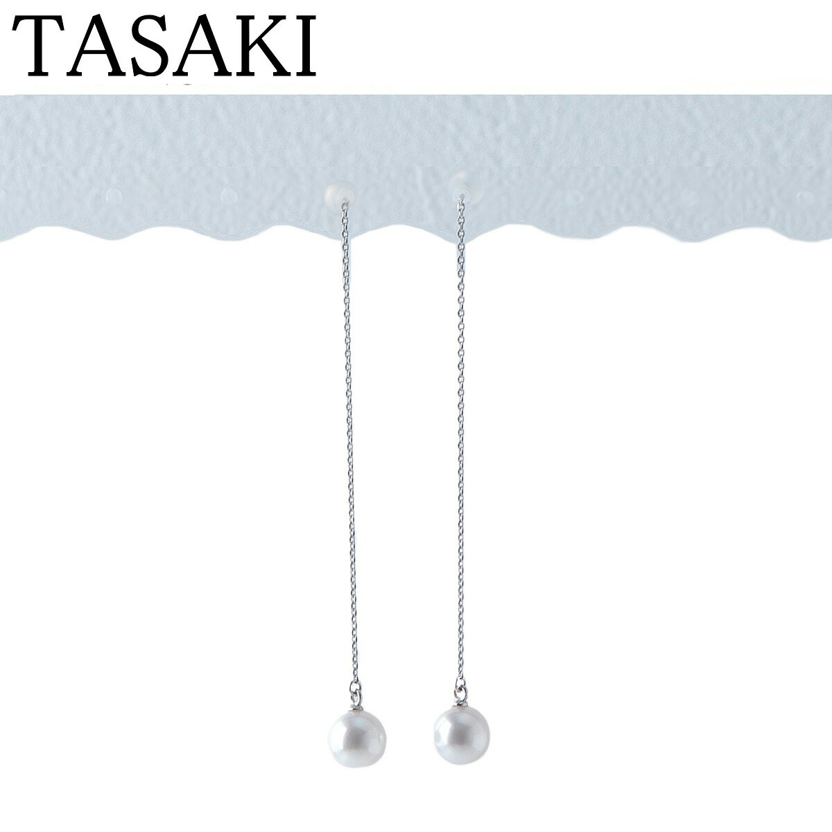 TASAKI タサキ　パールピアス　チェーン K18 楽天市場】TASAKI / タサキ パールピアス 750YG 5.3mm 【中古