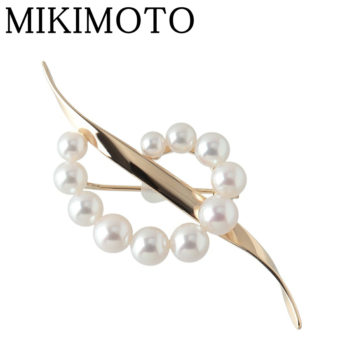 楽天市場】MIKIMOTO / ミキモト パールブローチ K18YG 5.8~6.0mm